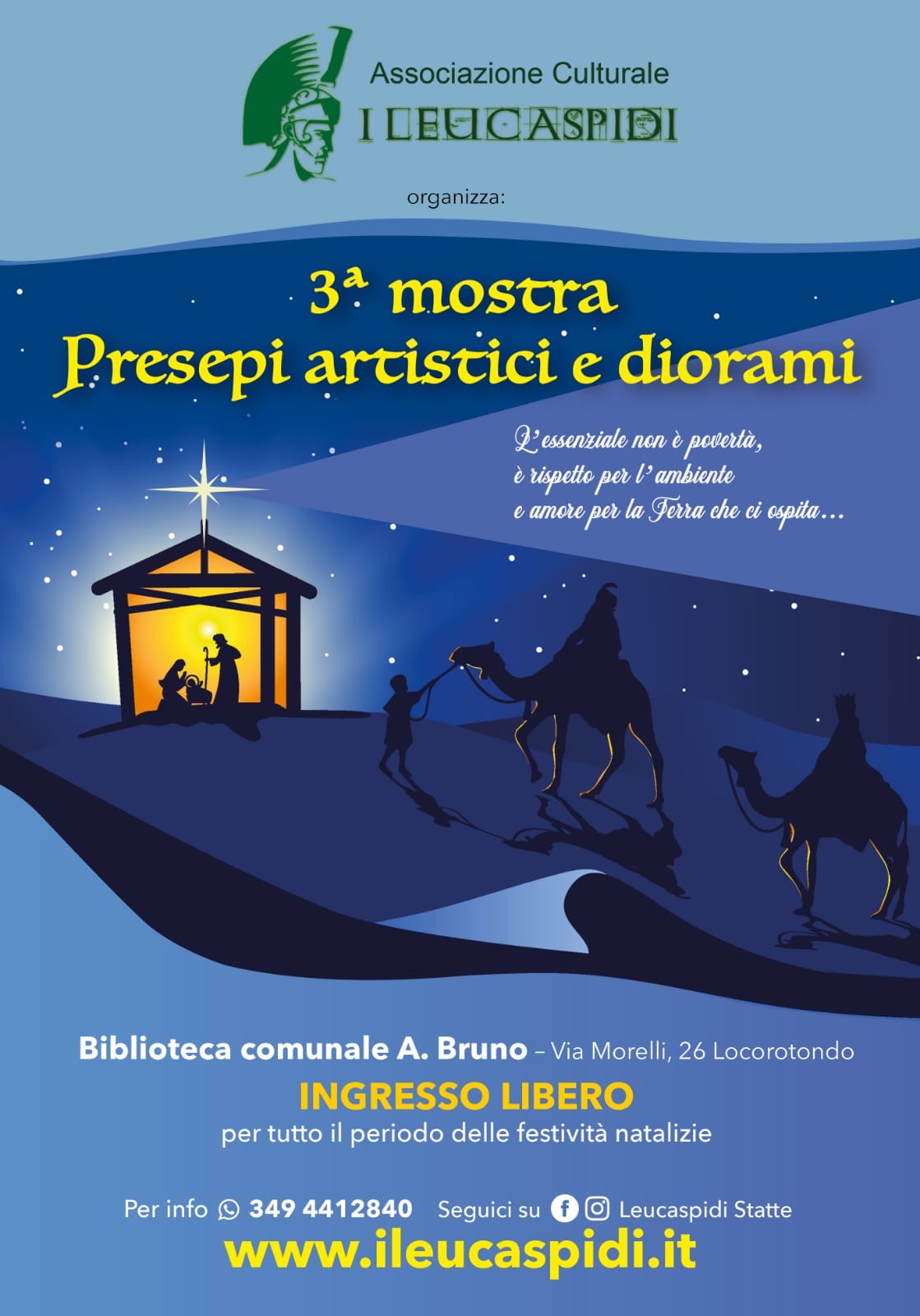 Al momento stai visualizzando 3^ Mostra Presepi artistici e diorami